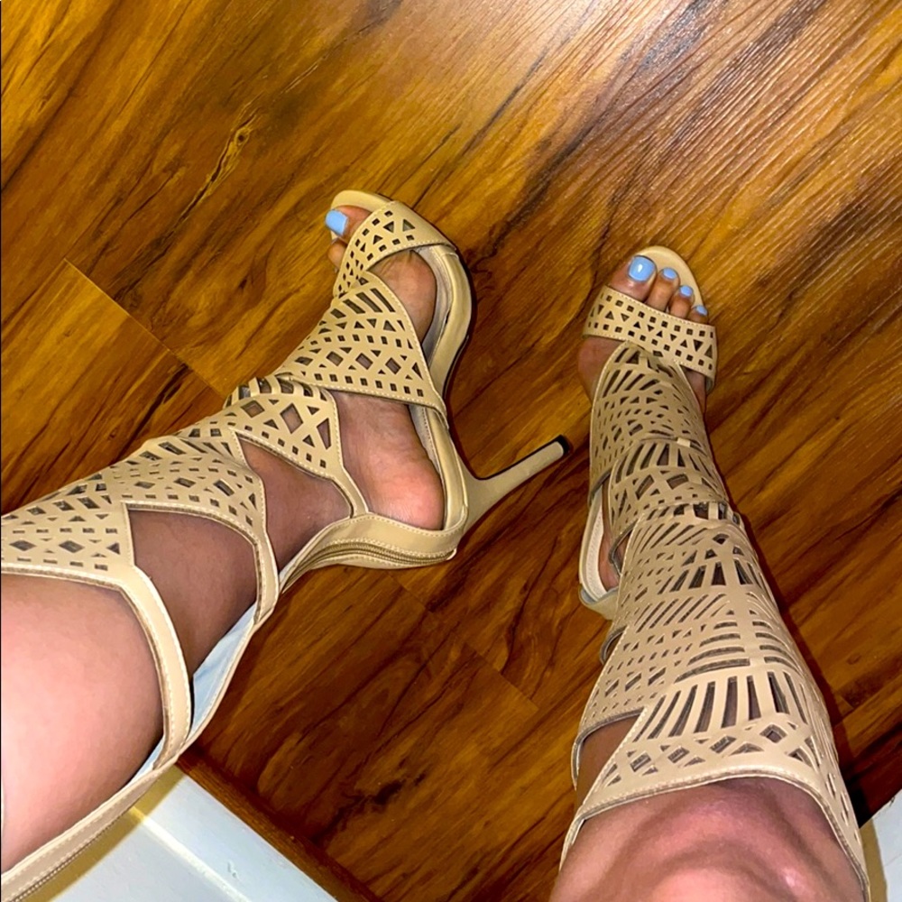 Nude Gladiator Heels